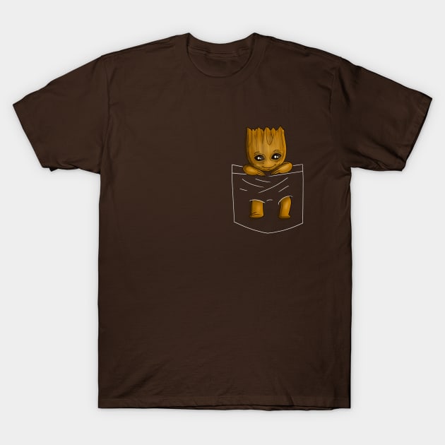 Groot Pocket T-Shirt by peekxel